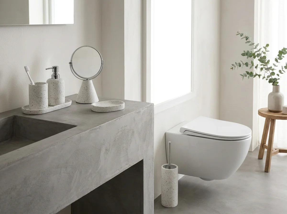 Nordic Terrazzo Cement bathroom series
