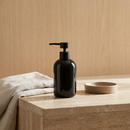 wn-hover-usescene glossy-black-ceramic-lotion-dispenser-with-black-pump-ceramic-25-0650