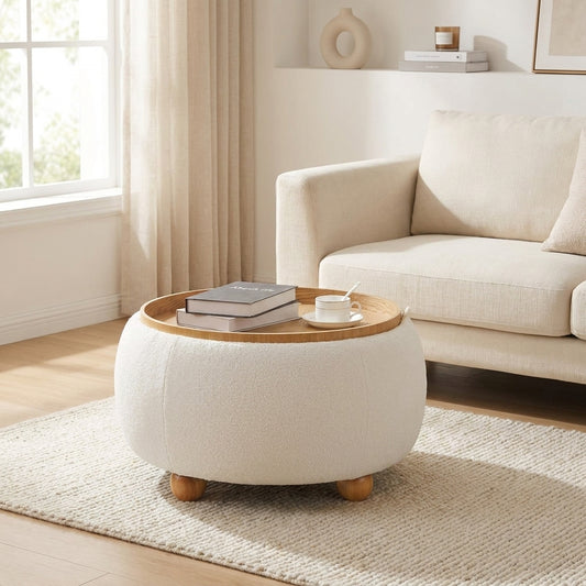 wn-hover-usescene boucle-fabric-round-storage-ottoman-with-tray-white-large-67cm