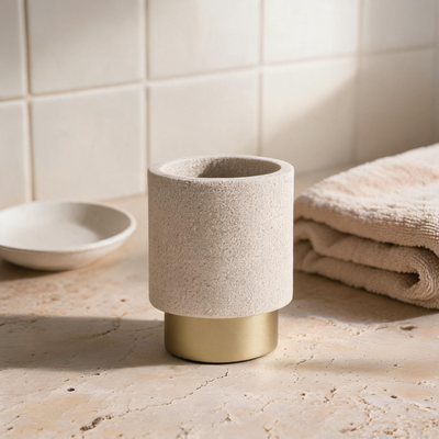 Gold & Sand Resin Tumbler