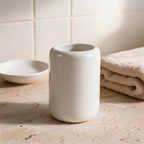 Glossy White Ceramic Tumbler