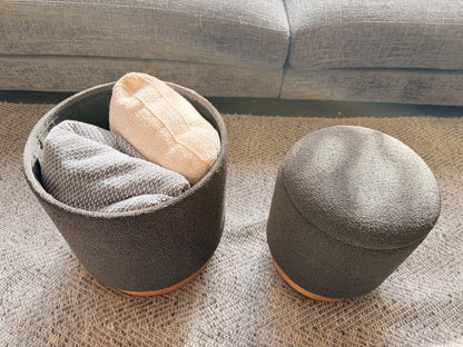 wn-shoot-openpair boucle-fabric-round-storage-ottoman-stool-set-of-2-wood-base-dark-grey