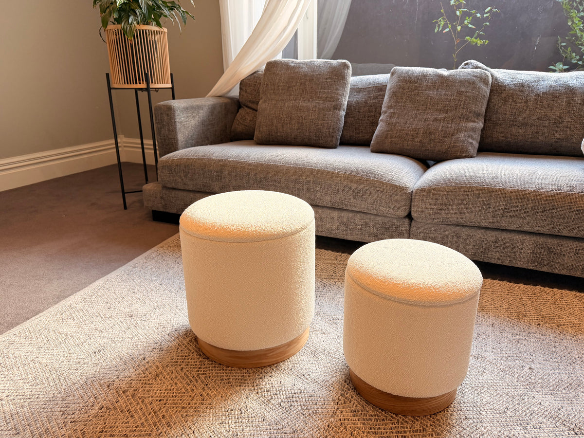 wn-shoot-pair boucle-fabric-round-storage-ottoman-stool-set-of-2-wood-base