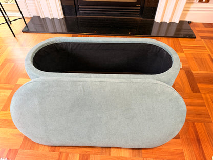 wn-shoot-lidoff chenille-storage-ottoman-bench-with-timber-frame-blue-104cm
