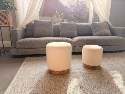 wn-shoot-room sherpa-fur-round-storage-ottoman-stool-set-of-2-wood-base-white