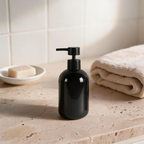Ceramic Lotion Dispenser - Glossy Black