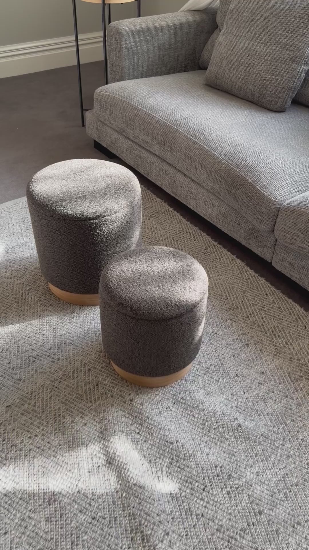 wn-pdp-video shoot-2026-09-23 boucle-fabric-round-storage-ottoman-stool-set-of-2-wood-base-dark-grey