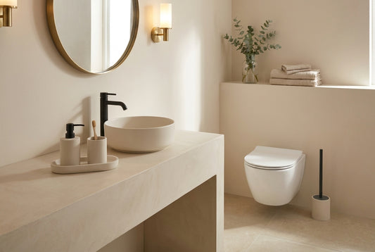 wn-hover-usescene cream-resin-bathroom-accessories-bundle-4-piece-set-with-tray