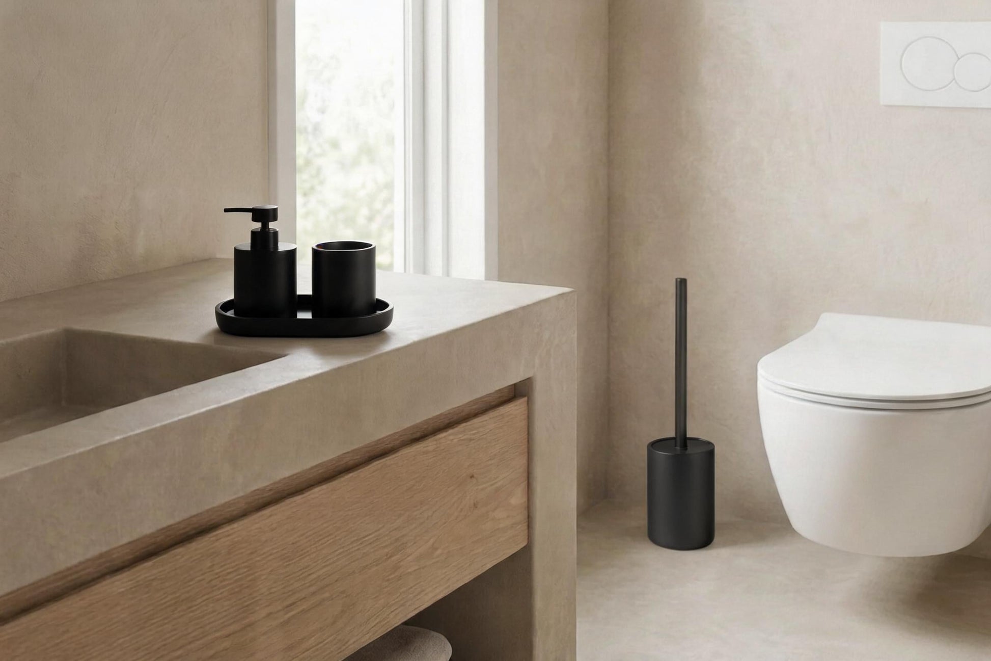 wn-pdp-bundle-scene matte-black-resin-bathroom-tray-resin-25-0697-tray