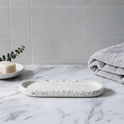 Nordic Terrazzo Cement Bathroom Tray