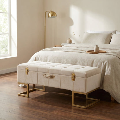 wn-default-single velvet-storage-ottoman-bench-with-gold-iron-base-cream-105cm