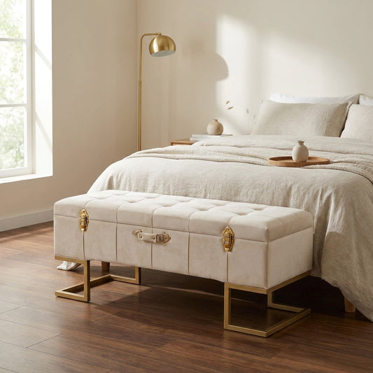 wn-default-single velvet-storage-ottoman-bench-with-gold-iron-base-cream-105cm