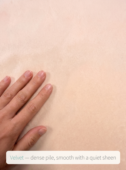 Velvet fabric detail